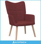 Stolica za opuštanje od tkanine crvena boja vina - NOVO