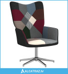 Stolica za opuštanje s uzorkom patchworka od tkanine - NOVO