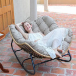 XXL Nordijska fotelja za ljuljanje