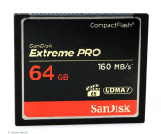 Cf sandisk ext. pro 64GB 160/mb