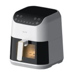 Deerma DEM‑KZ130W — Air fryer 5,5 L, 1300 W | Stakleni prozor & tajmer