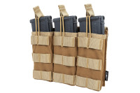 Triple open type pouch for M4/M16 magazines Black Crni