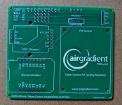 Tiskana pločica (PCB) za DIY open source monitor kvalitete zraka