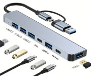 USB hub - type C, type A, usb 2 i usb 3