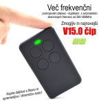 Daljinski upravljač duplicator V15 za kopiranje signala