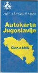 Auto karta Jugoslavije, AMSJ, 1975.; 1984.; 1985.