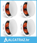 4 kom. stropnih zvučnika od 8 inča/20,3 cm, 100 W, ugradbeni stropni i