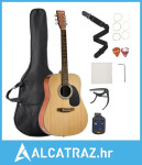 41 in / 1041,4 mm Dreadnought akustična gitara Natural početnički pake