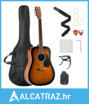 41 in / 1041,4 mm Dreadnought akustična gitara početnički paket torba