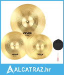 Set činela od 3 komada, set činela za bubnjeve, 355/400/505 mm (14 16