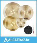 Set činela od 4 komada, set činela za bubnjeve, 355/400/505/254 mm (10