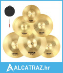 Set činela od 6 komada, 254/355/400/455/505 mm (10 14 16 18 20 inča) z