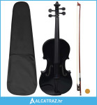 Violinski set s gudalom i podbradkom crni 4/4 - NOVO