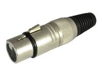 [XLR-F-11-5] Konektor, za kabel, XLR, 5 pinova, ženski, DMX