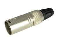 [XLR-M-12-5] Konektor, za kabel, XLR, muški, 5 pinova