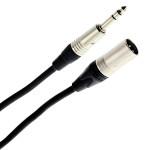 Plugger Kabel XLR M 3b - Jack M Stereo 0,60m Elite