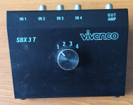 VIVANCO SBX 3T 4 Way Audio Input Switch Chinch