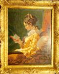 Original Wiehler goblen Djevojka koja čita  čitačica