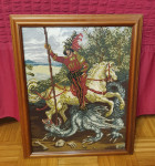 ORIGINAL WIEHLEROV GOBLEN- SVETI JURAJ UBIJA ZMAJA, TOP STANJE!