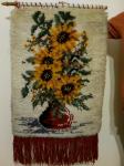 Prelijepa tapiserija: Suncokreti u vazi - ručni rad!