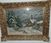 Vilerov goblen "Crkvica u snijegu" i "Zimska idila"