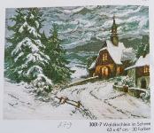 Wiehler goblen, Crkva u snijegu, materijal za izradu