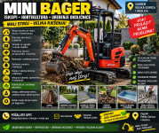 MINI BAGER – ISKOPI • UREĐENJE TERENA • PRIPREMA DVORIŠTA