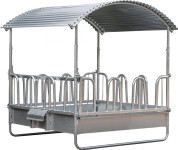 HRANILICA za sijeno kvadratna s krovom 2x2m - Vitalis.shop