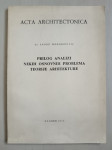 Andre Mohorovičić: Acta architectonica (1975.) RIJETKO