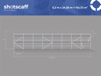 Modularna skela | 155 m² | Multisystem scaff ML ''U''