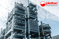 Set građevinske modularne skele colovne 1000m2, čelične podestii