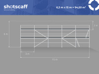 Skela tip Plettac | 94,50 m² | Nova fasadna skela