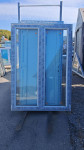 L174K - PVC BALKONSKA VRATA DVOKRILNA 140X200 - SALAMANDER