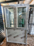 L204K - PVC BALKONSKA VRATA DVOKRILNA 122X204 - SALAMANDER