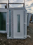 L152K - PVC ULAZNA VRATA S BOČNIM STAKLOM 130X215 - SALAMANDER