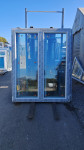 L182K - PVC BALKONSKA VRATA DVOKRILNA 160X200 - SALAMANDER