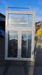 L189K - PVC BALKONSKA VRATA DVOKRILNA 138X230 - SALAMANDER
