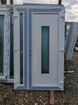 !!POVOLJNO!! L155K - PVC ULAZNA VRATA S BOČNIM STAKLOM 130X210 - DECCO