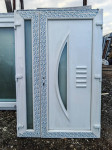 !!POVOLJNO!! L150K - PVC ULAZNA VRATA S BOČNIM STAKLOM 140X211 - DECCO