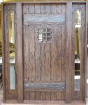 Hrastova rustikalna dvokrilna vrata 200x220