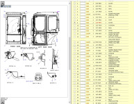 CAT 303 ORIGINAL ZADNJE BOČNO LIJEVO STAKLO