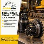 Final drive i travel motori za bagere – Kubota Takeuchi JCB CAT