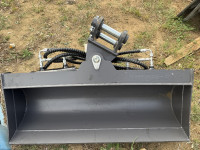 Nagibna hidraulična planirka 1000 mm (1m) za mini bager
