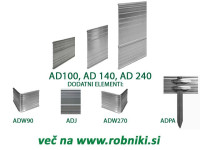 ALU RUBNICI ALUBORD DESIGN AD100, AD140, AD240 I PRIBOR - šaljemo u HR