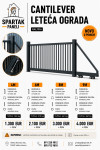 LETEĆA CANTILEVER VRATA - 4m, 6m, 8m i 9m