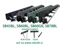 PVC RUBNJACI SEBORD SB45BL, SB60BL, SB78BL + KLINOVI - šaljemo u HR.