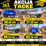 Tačke / kariola - pocinčana i bojana korita / * novo