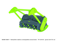 GOLJAT NIUBO KBX-F – šumski malčer za utovarivače 70–120 KS, Ø 15 cm