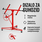 Profesionalna podesiva dizalica za knauf ploče