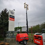 rasvjetni toranj - agregat HIMOINSA - novi - LED rasvjeta